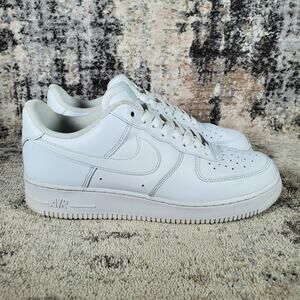 Nike Men's Air Force 1 Low '07 White Leather Size 10.5